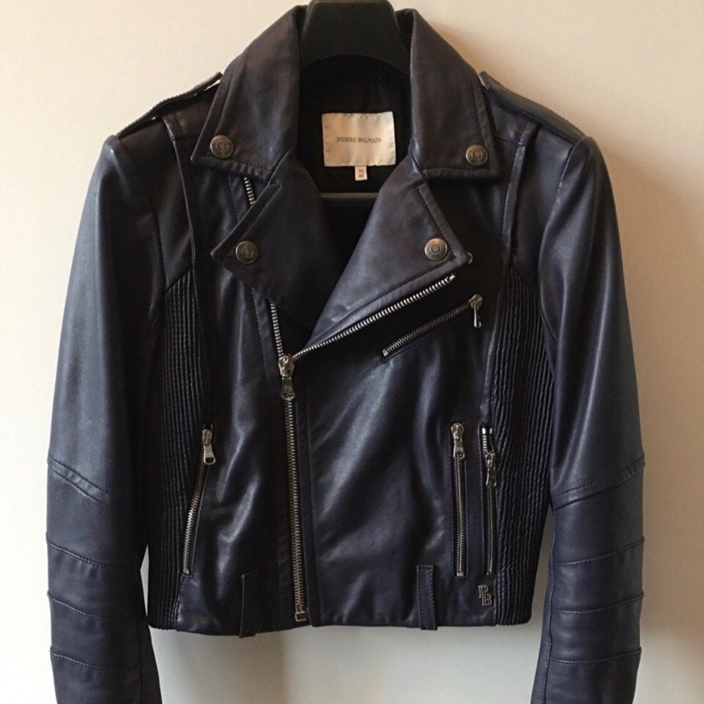 Pierre Balmain leather jacket